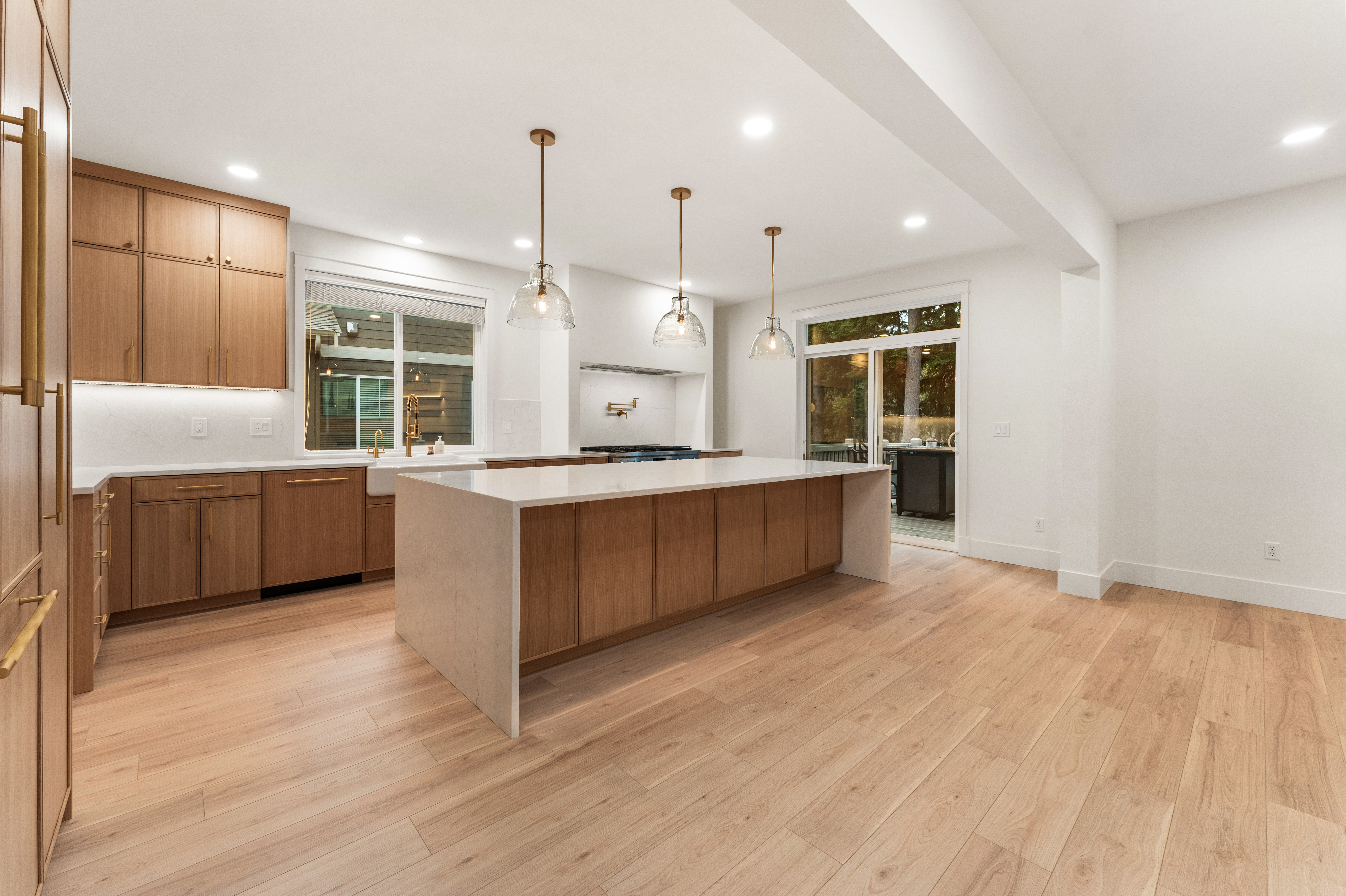 Modern kitchen renovation by New Day Construction